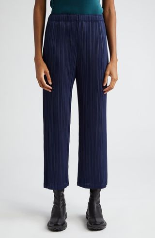 Pleats Please Issey Miyake + Monthly Colors August Pleated Ankle Pants