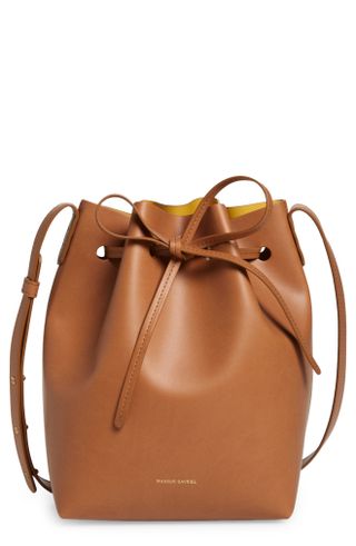 Mansur Gavriel + Mini Bucket Apple Faux Leather Bag
