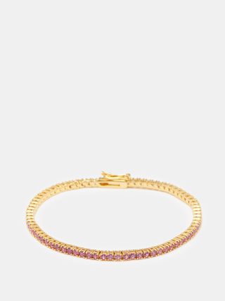 Roxanne Assoulin + Rally Cubic Zirconia & Gold-Plated Tennis Bracelet