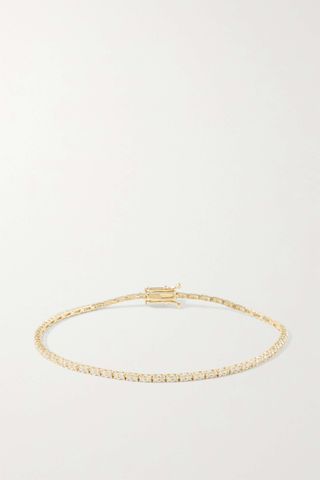 Stone and Strand + Only the Finest 10-Karat Gold Diamond Tennis Bracelet