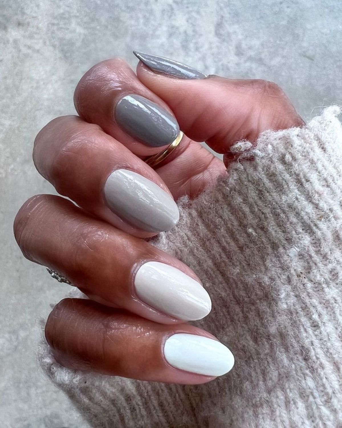Grey Nail Polish Will Make Your Mani Look So Chic Who What Wear