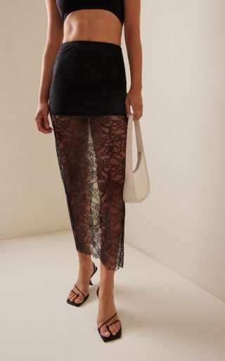 Anna Quan + Carmela Lace Midi Skirt