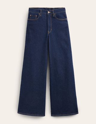 Boden + High Rise Wide Leg Jeans
