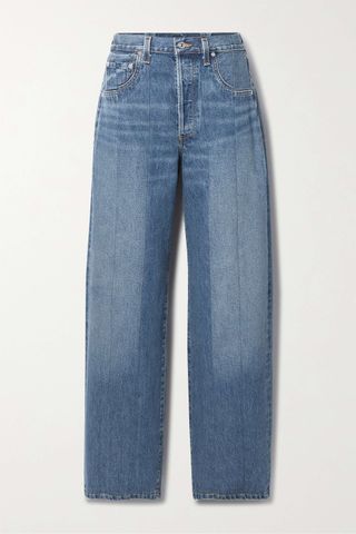 Citizens of Humanity + Ayla Splice High-Rise Straight-Leg Organic Jeans