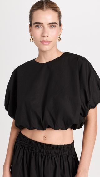 Mikoh + Opihi Bubble Sleeve Crop Top