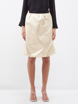 Khaite + Raya Cotton-Blend Skirt