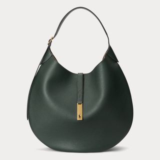 Ralph Lauren + Polo ID Large Leather Shoulder Bag