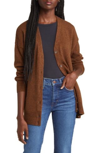 Madewell + V-Neck Relaxed Cardigan
