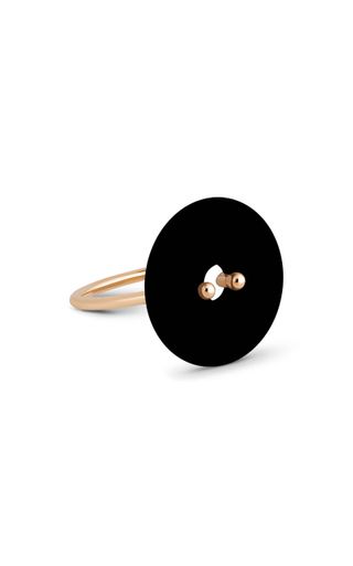 Ginette NY + Donut 18k Rose Gold Onyx Ring