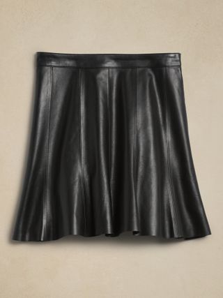 Banana Republic + Rivina Leather Mini Skirt