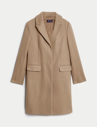 M&S Collection + Tailored Single Breasted Coat