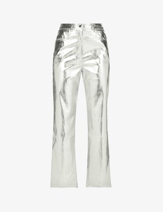 AMY LYNN + Lupe straight-leg high-rise faux leather trousers