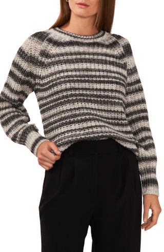 Halogen + Metallic Stripe Sweater