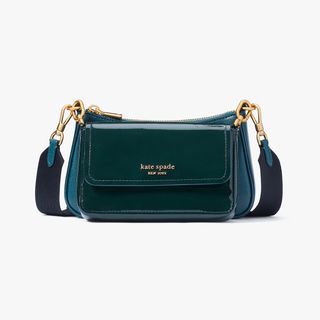 Kate Spade New York + Double Up Patent Leather Crossbody