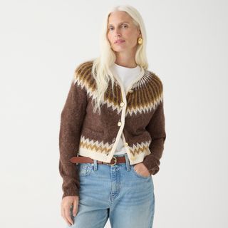 J.Crew + Fair Isle Cardigan Sweater