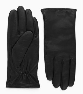 COS + Cashmere-Lined Leather Leather Gloves