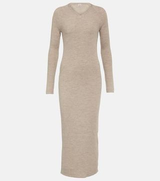 Toteme + Ribbed-knit wool maxi dress