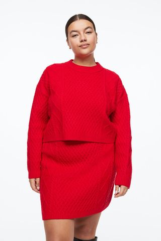 H&M+ + Cable-Knit Jumper