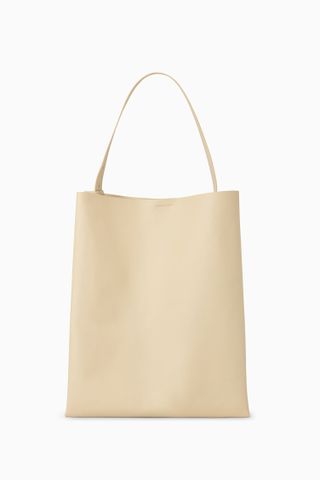 COS + Oversized Shopper in Leather