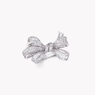 Graff + Tilda's Bow Double Knot Diamond Ring