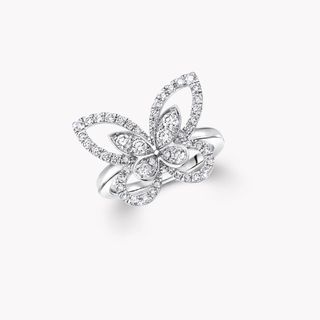 Graff + Butterfly Silhouette Diamond Ring