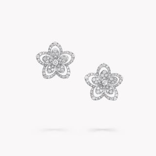 Graff + Wild Flower Diamond Stud Earrings