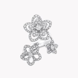 Graff + Wild Flower Triple Diamond Ring