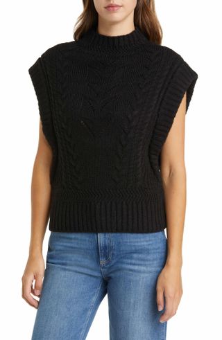 English Factory + Chunky Cap Sleeve Sweater