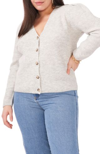 1.State + Puff Sleeve Cardigan