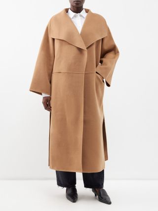 Toteme + Signature Pressed Wool and Cashmere Coat