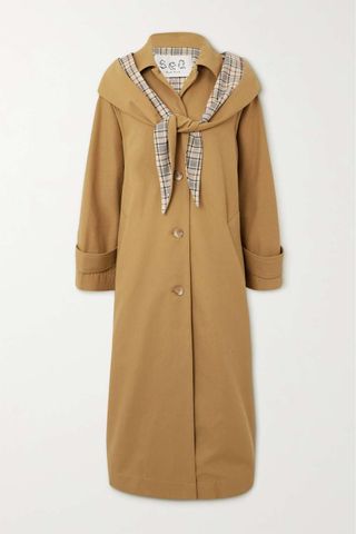Sea + Beatriz Layered Belted Cotton Trench Coat