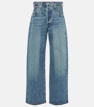 Citizens of Humanity + Ayla Cuffed Wide-Leg Jeans