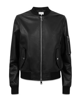 Reiss + Bradie Leather Bomber Jacket