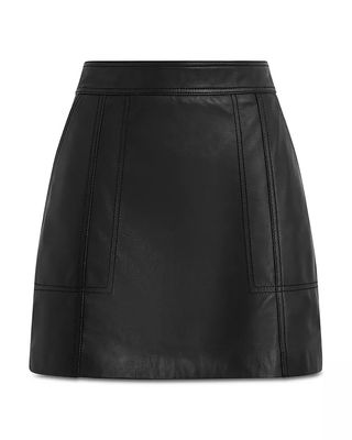 Reiss + Edie Leather Mini Skirt