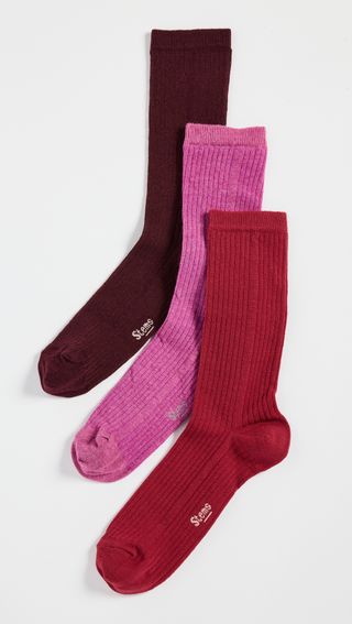 Stems + Cashmere Socks Gift Box of Three