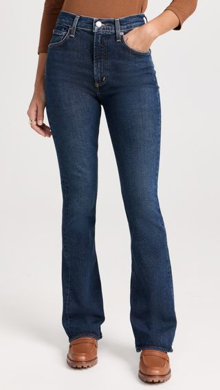Agolde + High Rise Slim Boot Jeans
