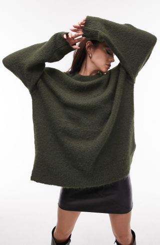 Topshop + Oversize Pullover Sweater