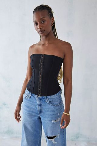 Urban Outfitters + UO Haley Ponte Bandeau Corset Top