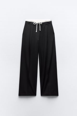 Zara + Contrast Boxer Trousers