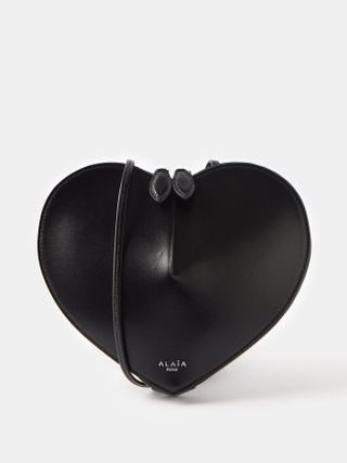 ALAÏA + Le Cœur Leather Cross-body Bag