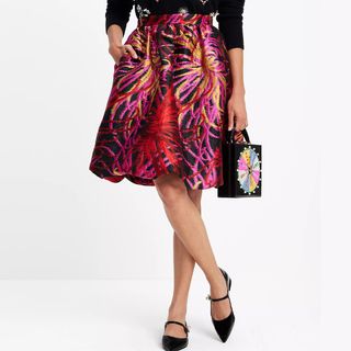 Kate Spade New York + Winter Chrysanthemum Bubble Skirt