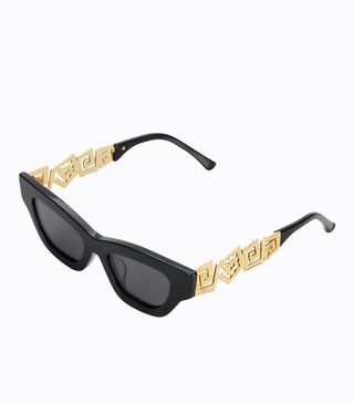 Poppy Lissiman + Zan Sunglasses in Black