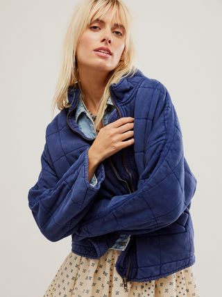 Free People + Dolman Quilted Knit Jacket