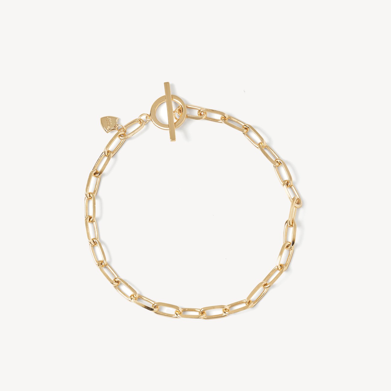 Aspinal of London + Chain Bracelet in 18ct Gold on Sterling Silver