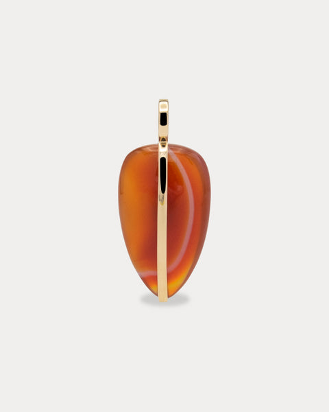 By Pariah + Large Pebble Pendant in Red Carnelian