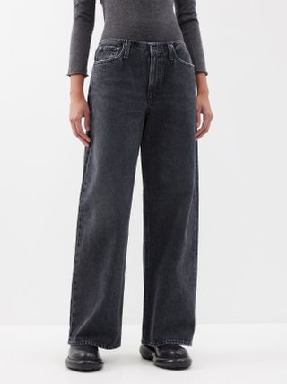 Agolde + Lex Low-Rise Wide-Leg Jeans