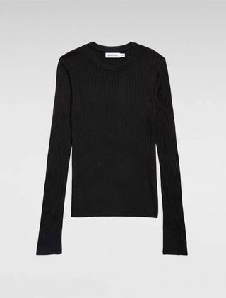 Calvin Klein + Sateen Rib Sweater