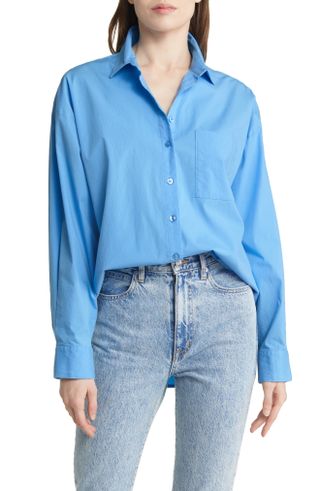 Pistola + Sloane Stretch Cotton Button-Up Shirt