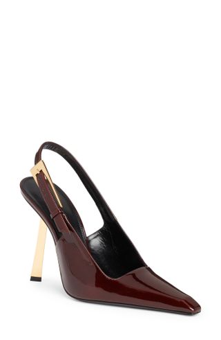 Saint Laurent + Lee Pointed Toe Slingback Pump