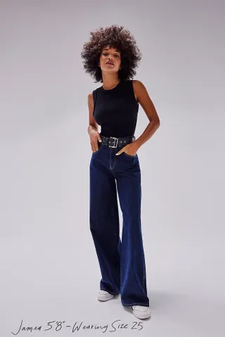 We the Free + Crvy Gia Wide-Leg Jeans